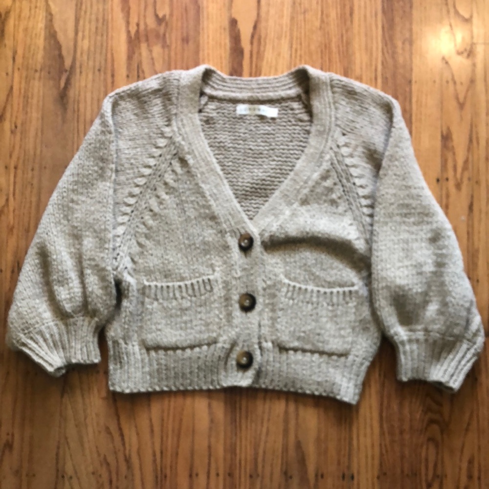 Longway Cardigan, size 1, 100% organic cotton